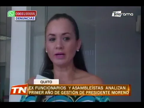 Ex funcionarios y asambleístas analizan primer año de gestión de presidente Moreno