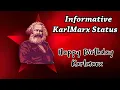 Download Lagu Marx Birthday Status | Karl Marx Status | Status Video |  #wednesdayinformativestatus | 046