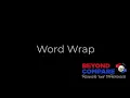 Beyond Compare 5 Word Wrap