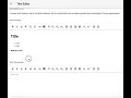 New Text Editor in Framework7 v5