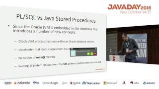 JavaDay Kyiv 2016 Writing Java stored procedures in Oracle RDBMS Martin Toshev