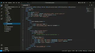 Basic Banking System HTML CSS JS Node js Project Visual Studio Code Easy