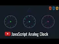 Build analog clock using JavaScript canvas - Neumorphism clock UI design