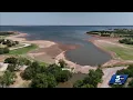 Lake Hefner water levels drop exposing shoreline and sparking concerns