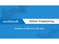 AND and X-OR Gate Example in Python Training Multisoft Systems