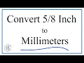 Convert of an Inch to Millimeters
