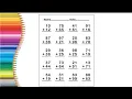 Math Addition Worksheet for Kids 2 Digit Addition Practice Easy Maths for Beginners