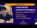 Educational Codeforces Round 147 Editorial Problem C Tear It Apart