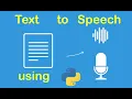 BEST Text-To-Speech Voice conversion In python Hindi PY-Series