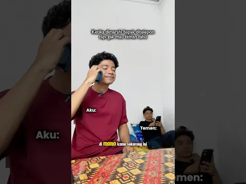 Pura-pura biar gak kelihatan kena marah wkwk  #yogiindrayoka
