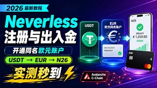 2026 Neverless Registration and Tutorial Open a Euro account under your own name