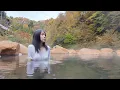 はじめての混浴に挑戦　川から湧き出る秘湯 / Trying mixed bathing : A hidden hot spring springing from the river