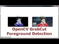 Python OpenCV Grabcut Image Foreground Detection