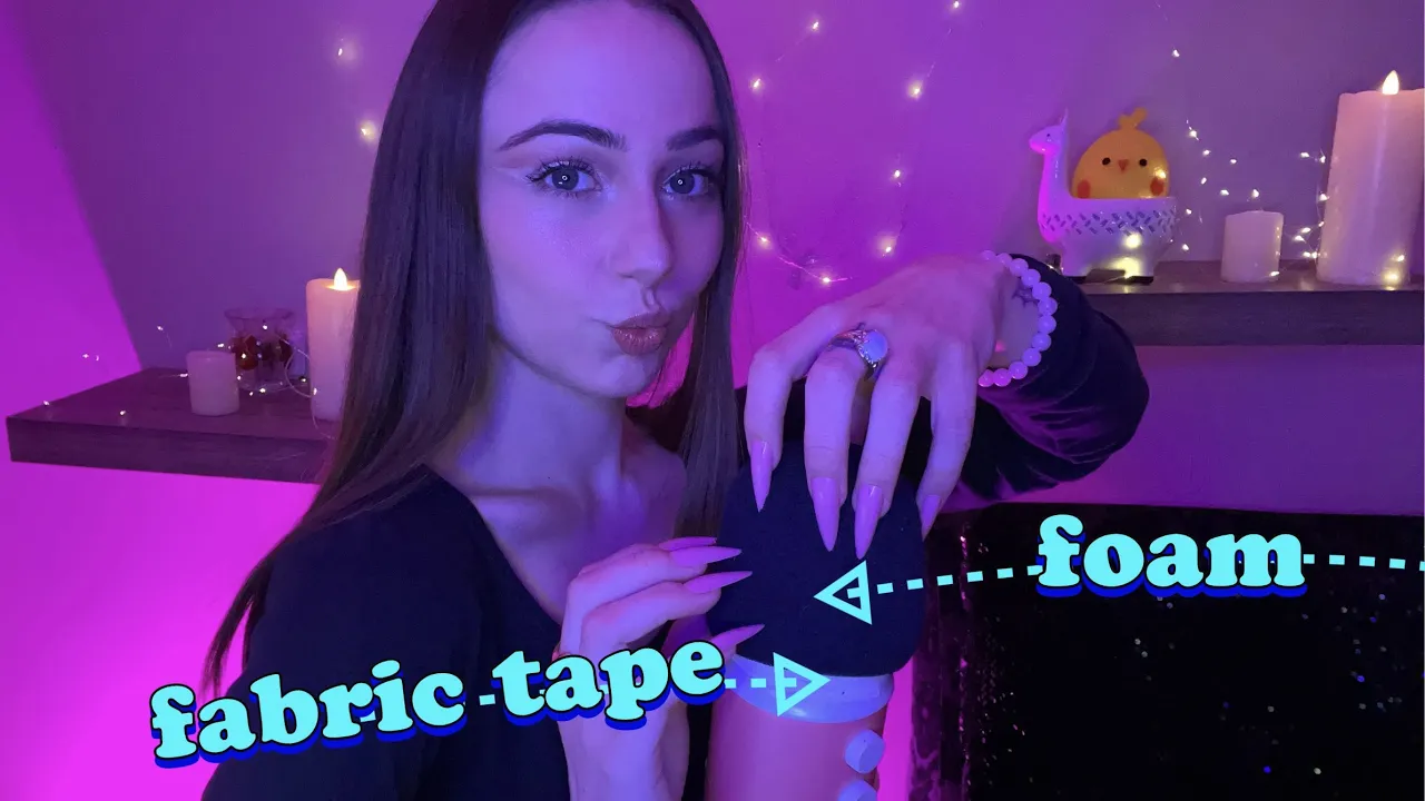 ASMR Crunchiest Mic Scratching Ever ☆💕 Tape + Foam 💕☆