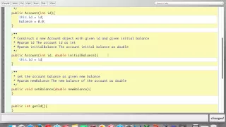 How to design and write a java class