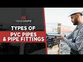 Types of PVC Pipes Fittings Schedule 40 80 CPVC DWV