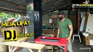 cara membuat meja lipat dj minimalis