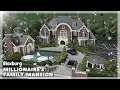 BLOXBURG Millionaire s Family Mansion Speedbuild Roblox House Build