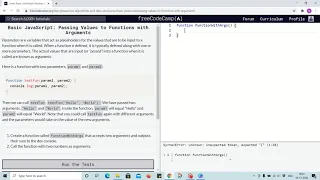Lesson 48 - passing values to function