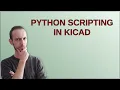 Electronics Python Scripting in Kicad