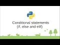 Python Tutorials - Control flow statements