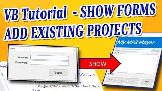 Show Forms and Add or Combine Project then Show Forms - Visual Basic
