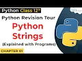 Strings in Python Practically String Programs in Python Class 12 Python for Class 12