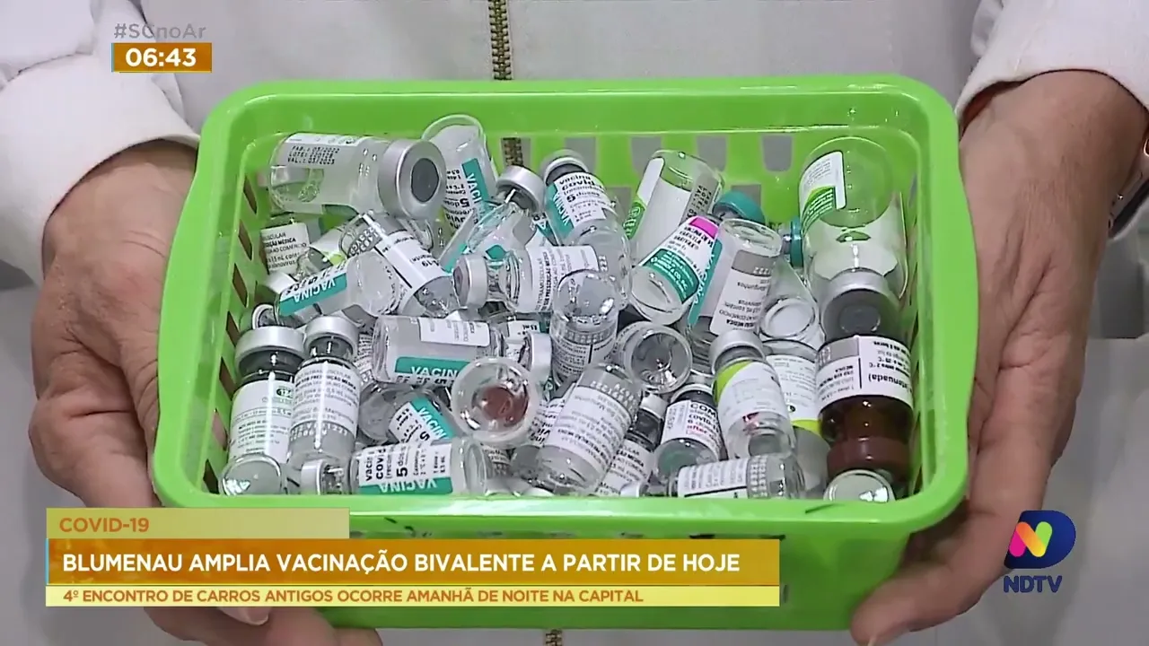 Blumenau amplia a vacinação bivalente contra a Covid-19 a partir desta quarta-feira