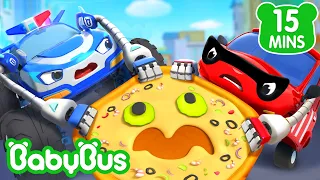 Pizza Fujona | Carro Desenho | Super Carro | Músicas Infantis | BabyBus Português