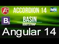 Angular 14 Bootstrap 5 Accordion Basic