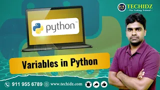Variables in Python Python Programming Tutorial TechidZ by Srinivas Garapati
