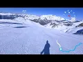 Download Lagu Les Deux Alpes, from red ski run Glecier 3 to the black ski piste Pierre Grosse 3, February 2022