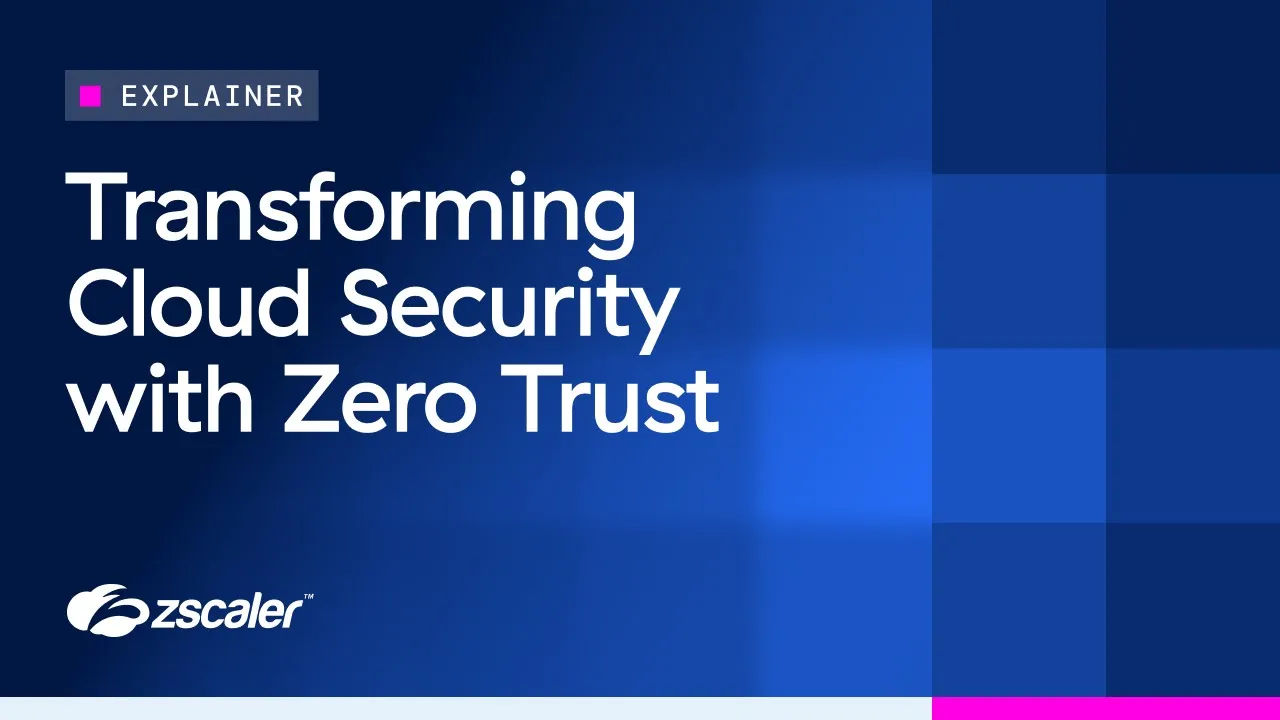 Zscaler zero trust animation video