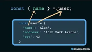 Destructuring Object in JavaScript Part 2