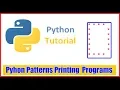 Python Pattern Printing Programs To print alphabet Symbol D by Durga Sir