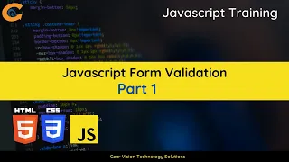 JS Form Validation startup Part 1