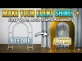 Lofaris Bling Spandex Open Arch Backdrop Cover Easy DIY Tutorial Make Your Party Shine