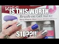 DIY KISS BRUSH ON GEL NAIL KIT TUTORIAL Learn With Me for Beginners Walmart 10
