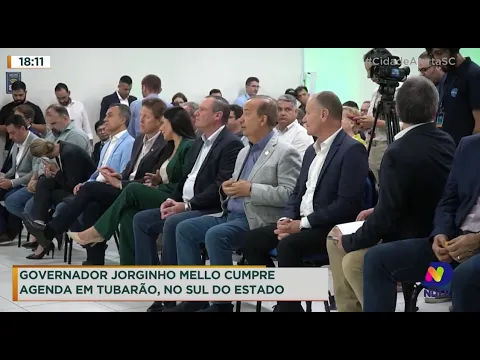 Governador Jorginho Mello cumpre agenda em Tubarão, no Sul do Estado
