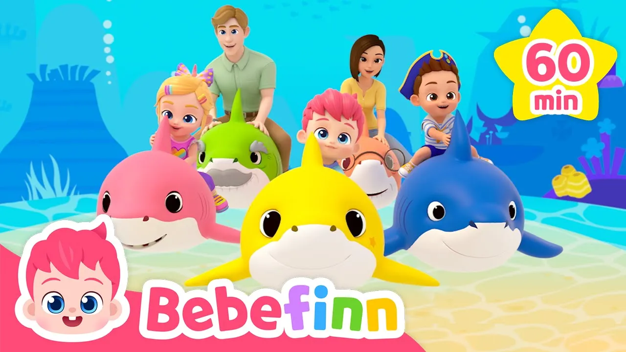 ???????? Baby Shark doo doo doo | 1 hour with Bebefinn! | +Compilation | Nursery Rhymes & Kids Songs