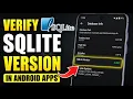 How to verify SQLite versioning in Android mobile apps - Beginner Guide