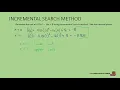 ROOTS TO NON-LINEAR EQUATIONS THE BRACKETING METHODS