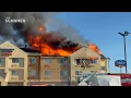2-Alarm Hotel Fire at Fairfield Inn Suites Lincoln Raw On-Scene Footage