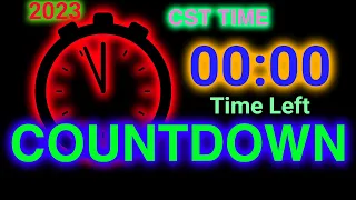 Countdown to 2023 Live Central Time - Live CST Countdown to New Years Midnight 2023