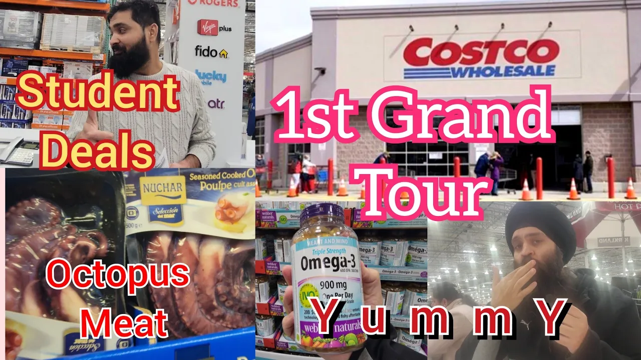 1st Grand Tour of Costco in Canada. Cell Phone deals for students - The Joint Family Vlogs