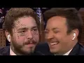 Post Malone Listens To Jimmy Fallon s TERRIBLE New Song