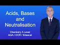 A Level Chemistry Revision Acids Bases and Neutralisation
