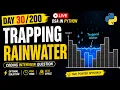 Day Trapping Rain Water LIVE DSA in Python Every Day 11 PM