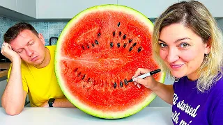 Husband vs Wife: Crazy Food Pranks & Funny Challenges!