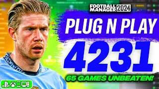 The BEST Plug N Play 4231 FM24 Tactic! | 65 Games Unbeaten!